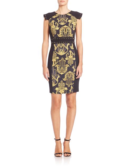 versace gold studded dress|Versace dress cost.